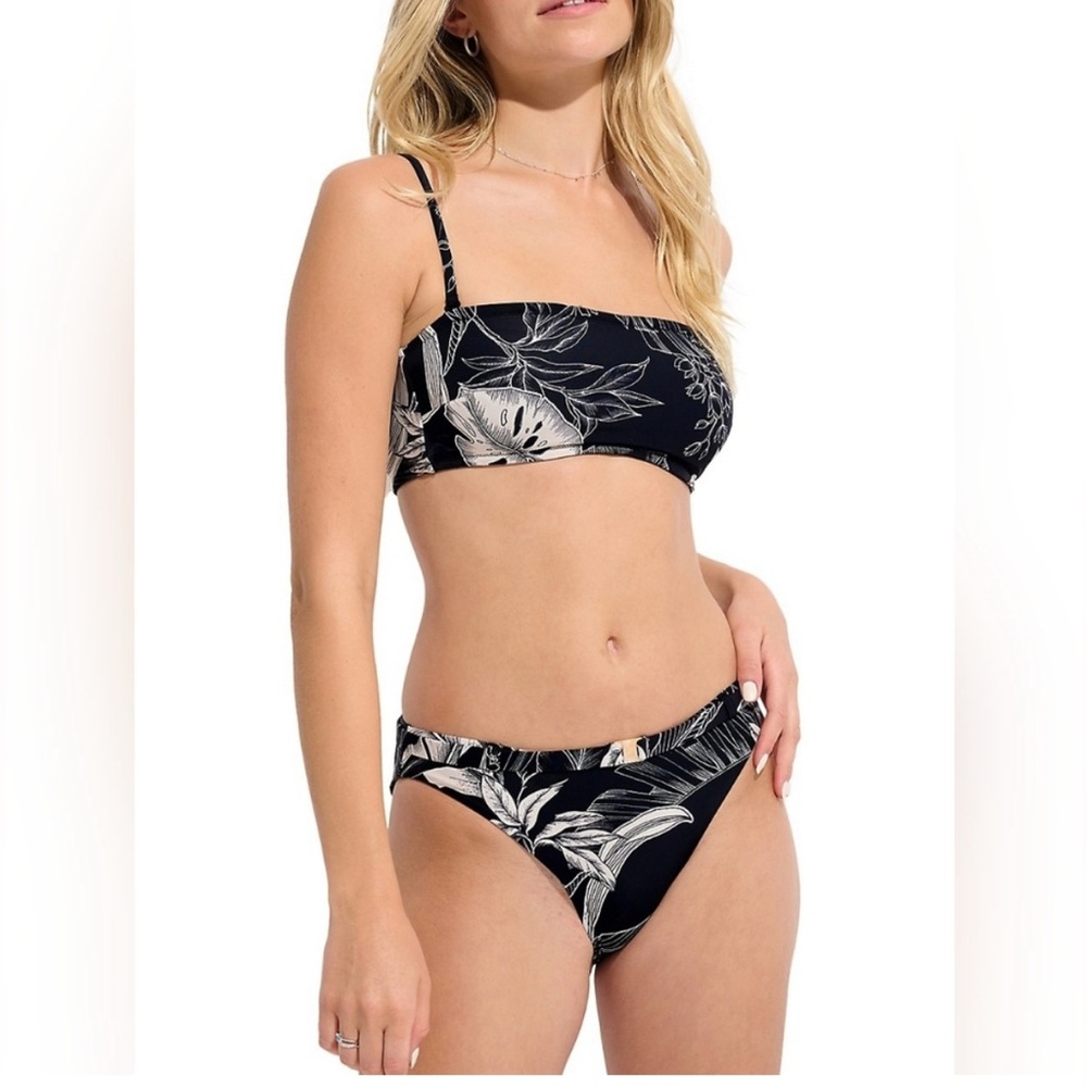 Everyday Sunday-Floral Black Bikini Set